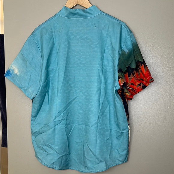 Men's Blue and Red Racing Graphic Shirt - Picture 3 of 8